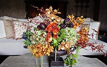 A large floral arrangement created by Disney's Fairy Tale Weddings & Honeymoons floral designers