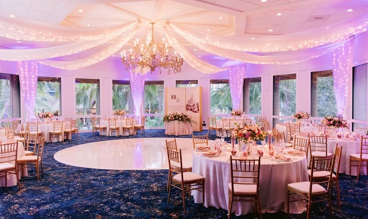 The Sleeping Beauty Pavilion featuring a dance floor at the Disneyland Hotel