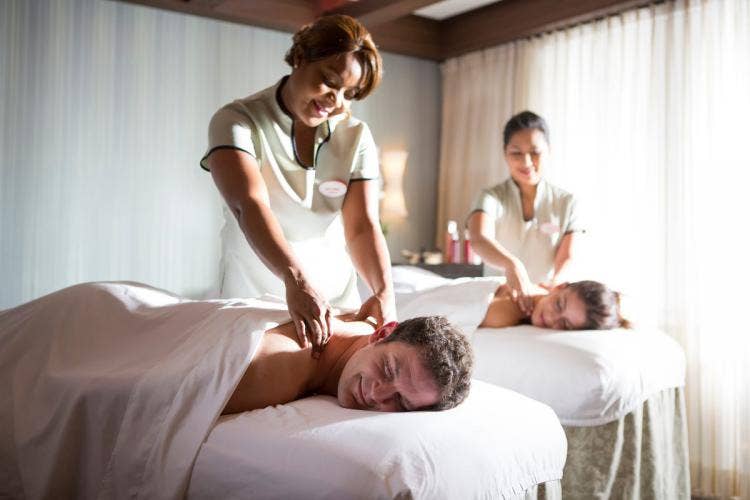 couple, senses, senses spa, spa, Disney cruise line, cruise line, cruise spa, massage, couples massage