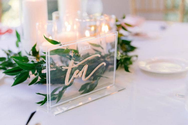 wedding reception, reception, reception decor, table decor, centerpieces, table markers, boho, boho decor, Disneyland, Disneyland Hotel, sleeping beauty, sleeping beauty pavilion