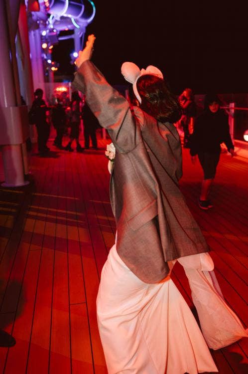 bride, fireworks, Disney cruise line, cruise wedding, cruise fireworks, Disney Wish