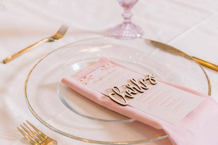 wedding reception, reception, reception decor, table decor, custom table setting, table setting, pink, pink decor, boho decor