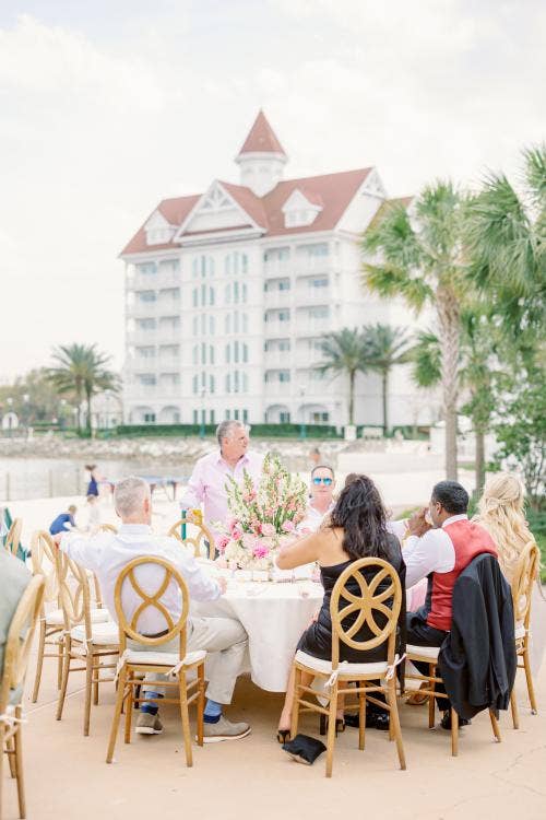 wedding reception, reception, venue, decor, reception decor, floral centerpieces, grand floridian, summerhouse patio