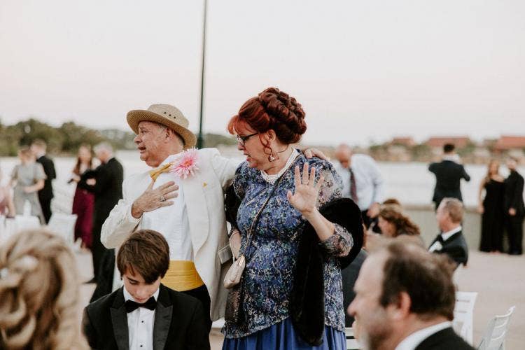 entertainment, uninvited wedding guests, actors, grand Floridian, Disney's grand Floridian resort, summerhouse patio, summerhouse