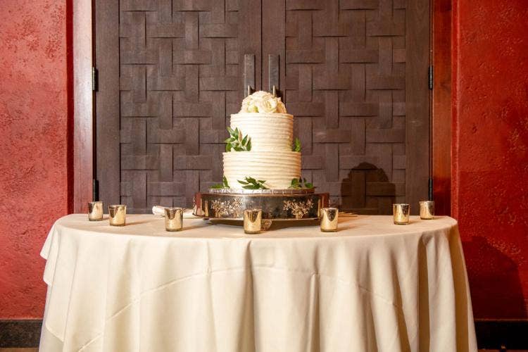 two tier wedding cake, 2 tier wedding cake, wedding cake, cake, wedding reception, reception, disney's animal kingdom, animal kingdom, nomad lounge