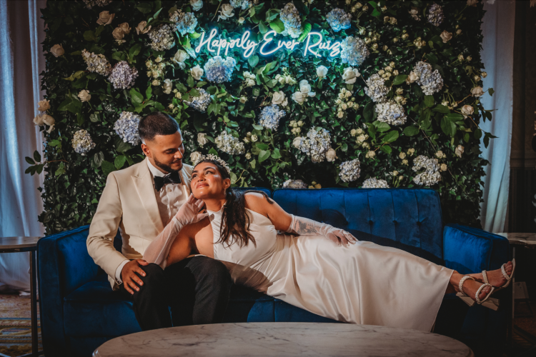 Disney wedding, disney wedding reception, reception decor, reception photos, wedding portraits, wedding photos, bride and groom