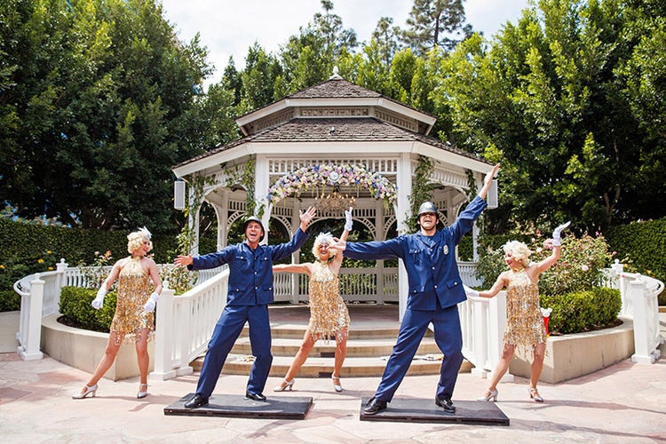 A group of dancer at Rose Court Garden