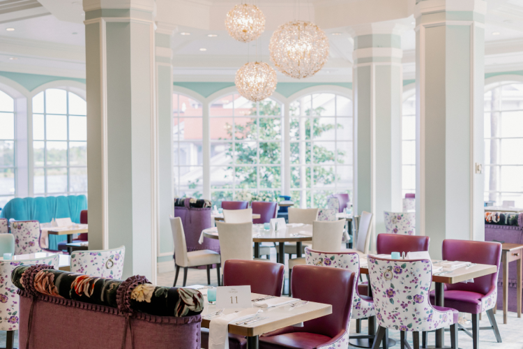decorated wedding reception, wedding reception, reception, venue, reception venue, venue shot, Disney's grand floridan resort & spa, grand Floridian, citricos