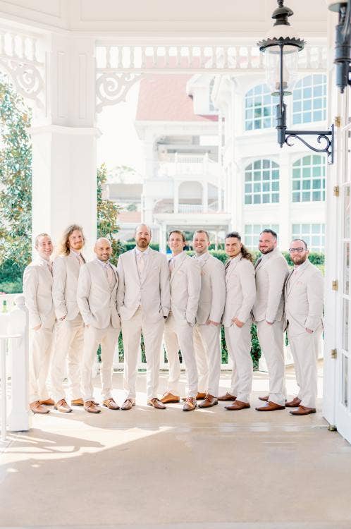 groom, groomsmen, portrait, grand floridian