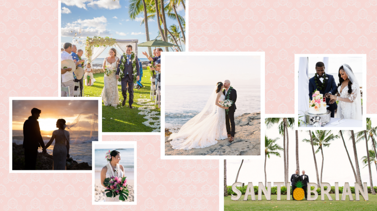 aulani, Aulani wedding, photo collage, collage