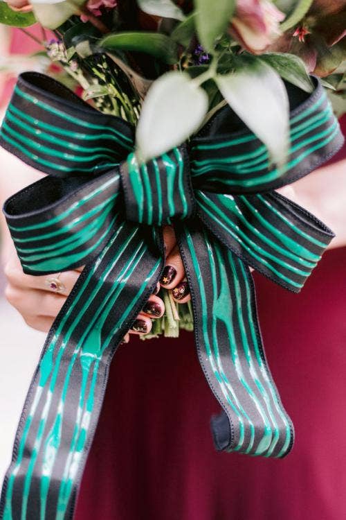 personal floral, floral, bridesmaid bouquet, bouquet, halloween, halloween theme, halloween floral, nightmare before christmas