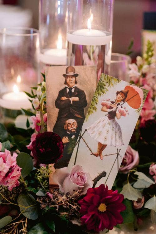 wedding reception, reception, reception decor, table decor, table centerpieces, floating candles, moody aesthetic, moody floral, haunted mansion, halloween, halloween theme