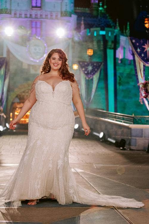 Disney Wedding, Disney Wedding Dress, Disney Princess Wedding Dress, Wedding Gown, Disneyland, Sleeping Beauty Castle