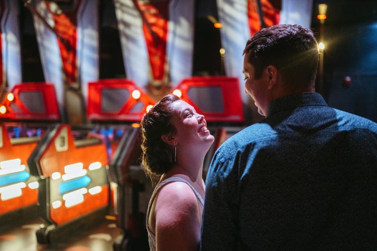 GMA wedding, GMA, welcome party, attraction, attraction mix-in, attraction mix in, guardians, guardians of the galaxy, cosmic rewind, couple, candid