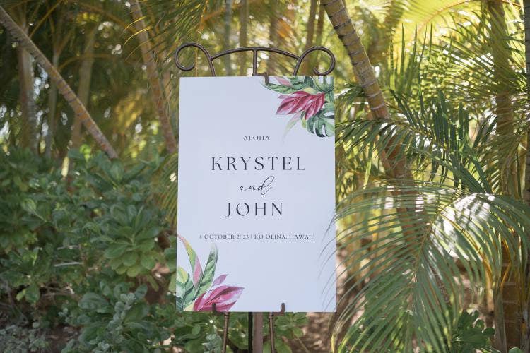 Aulani, WeddingSign