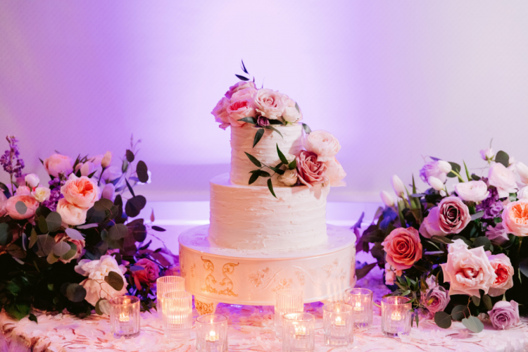 wedding reception, wedding cake, cake, food & beverage, Disneyland Hotel, sleeping beauty pavilion