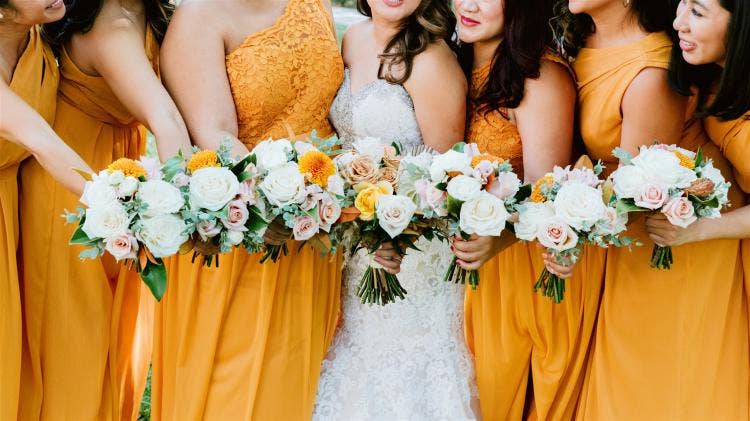 Bridesmaids Bouquets, Disney Wedding, Bridal Party Floral, Wedding Party, Disney Bride