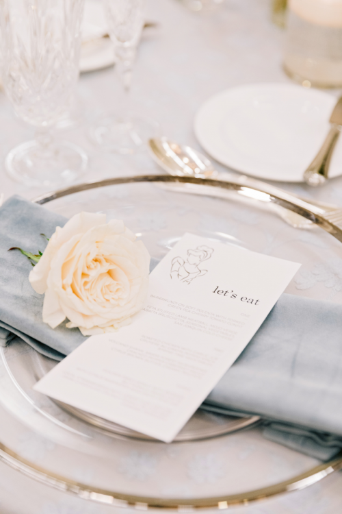 wedding reception, reception, reception decor, table decor, table settings, custom table setting, cinderella-inspired