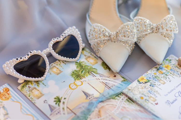 Disney Wedding Invitation Suite Flatlay