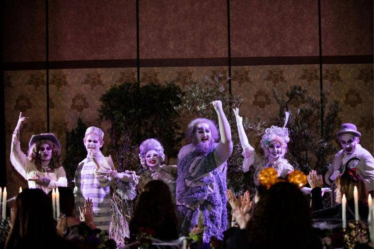wedding reception, reception, entertainment, halloween, ghosts, happy haunts, haunted mansion