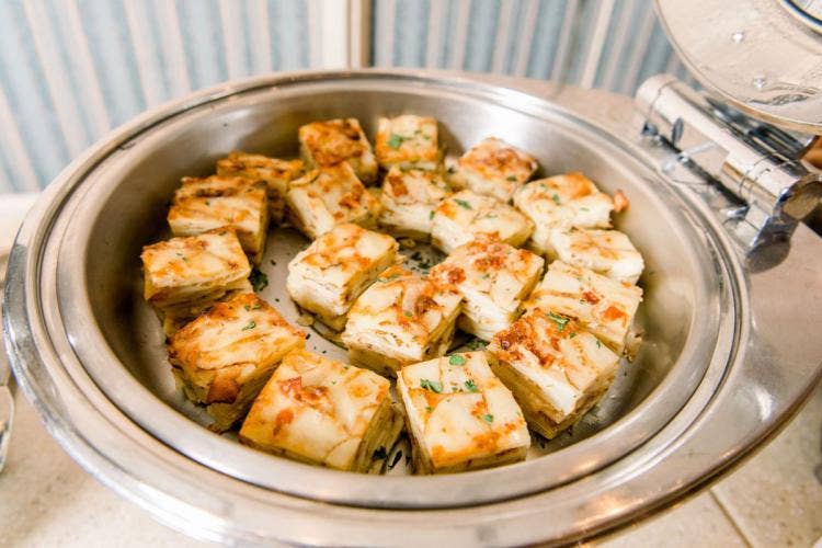 wedding reception, reception, food, reception food, breakfast, breakfast food, brunch, brunch reception, frittata, breakfast casserole