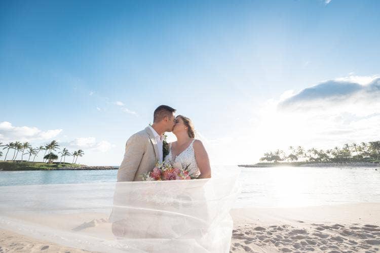 Aulani, Disney Weddings, Wedding Portrait
