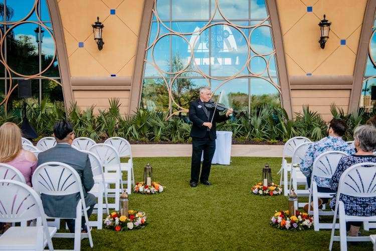 wedding ceremony, ceremony, entertainment, musician, violinist, coronado springs, coronado, Destino plaza