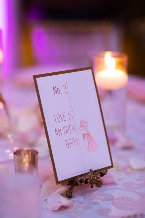 Frozen Inspired, Table Numbers, Reception Decor