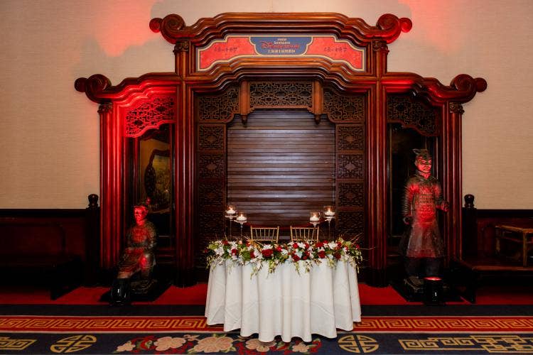 wedding reception, reception, decor, reception decor, sweetheart table, reception floral, floral, great hall of china, china, china pavilion