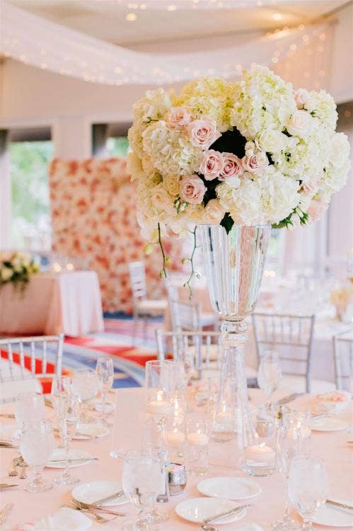 Pink Wedding, Disney Wedding Reception, Reception Floral, Reception Decor, Pink Floral