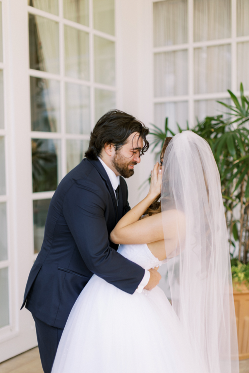 bride and groom, first look, grand floridian, bride and groom portraits, wedding day