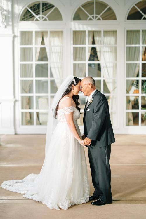 bride and father, first look, father first look, grand Floridian, Disney's grand Floridian resort & spa