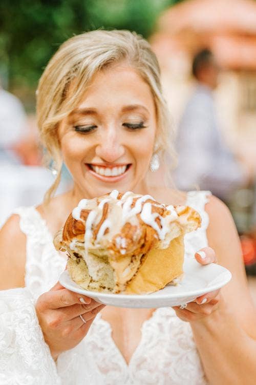 Disney Bride, Disney Wedding, Wedding Food, Cinnamon Roll, Brunch Reception