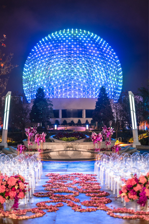 World Celebration Gardens, EPCOT Wedding Venue, Floral and Decor