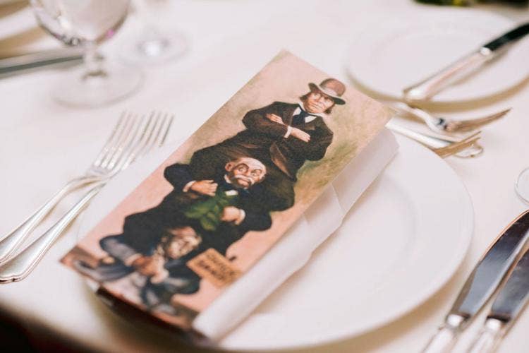 wedding reception, reception, reception decor, table decor, table setting, halloween, halloween theme, haunted mansion