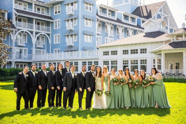 Disney Wedding, Wedding Party, Wedding Portrait
