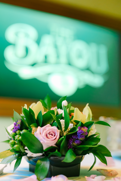 wedding reception, reception, reception decor, reception floral, floral, disney cruise line, cruise line, disney cruise, cruise, disney wish, the bayou, disney wish the bayou