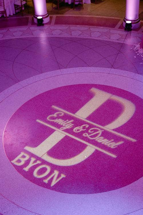 wedding reception, reception, dance floor, custom dance floor, monogram dance floor, boho, custom boho, monogram boho, Epcot, aa rotunda, American adventure rotunda