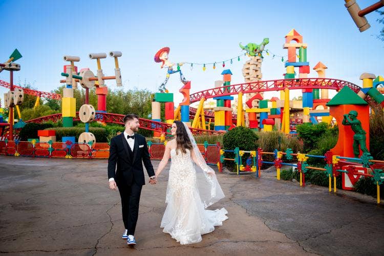 Disney's Hollywood Studios, Disney Wedding, Park Portrait Session