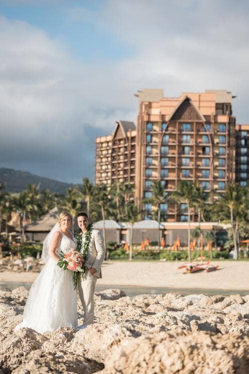 Aulani, Disney Weddings, Wedding Portrait