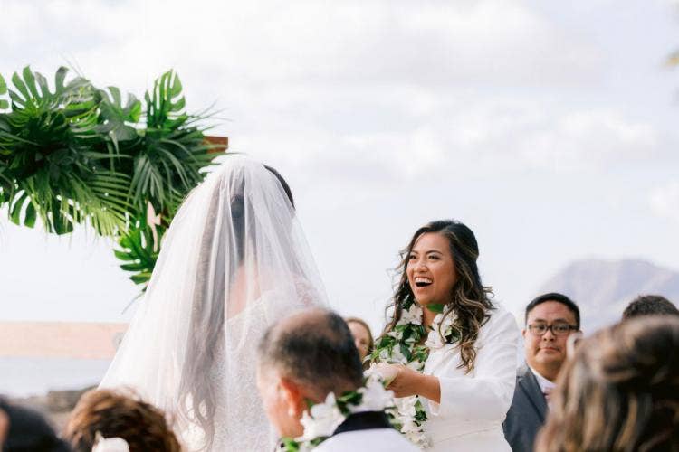 lgbtq, bride bride, wedding ceremony, ceremony, Aulani, Hawaii, lanikuhonua