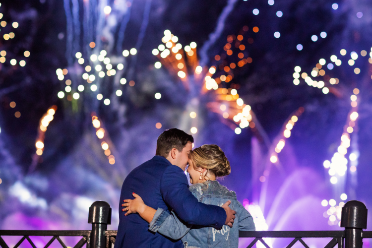 fireworks dessert party, fireworks, dessert party, Epcot, couple, Epcot fireworks