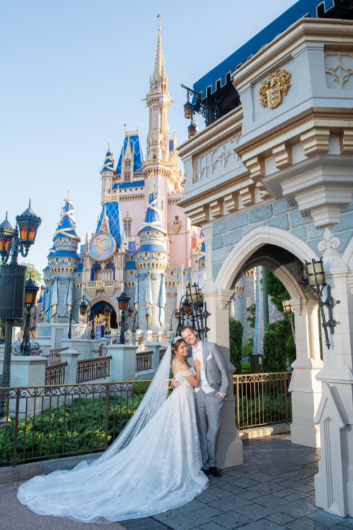 couple, portrait, couple portrait, magic kingdom, Cinderella Castle