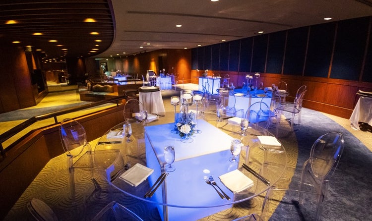 The reception area in the Living Seas Salon in World Nature at EPCOT