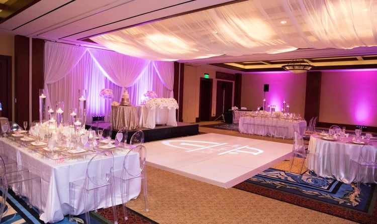 The intimate Ka’ala Ballroom in Aulani, A Disney Resort and Spa featuring a dance floor