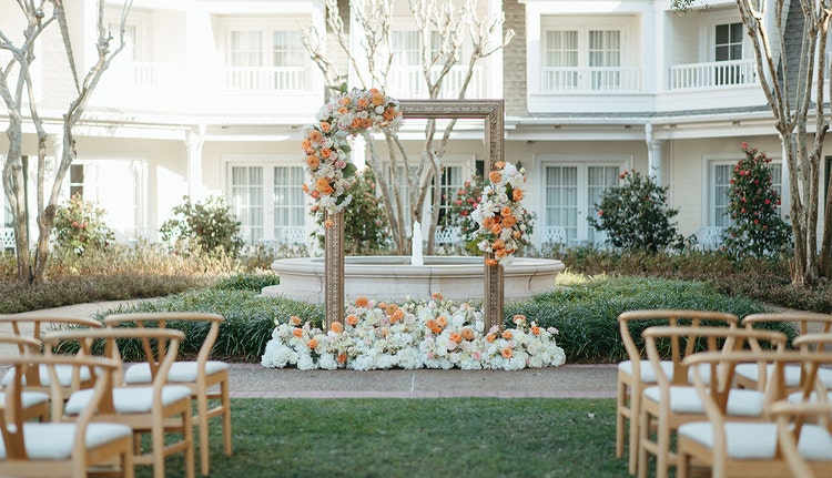Ceremony set up at a Walt Disney World Resort wedding