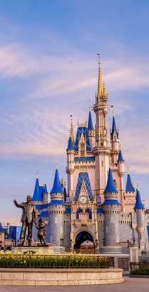 The Partners statue near Cinderella Castle at Magic Kingdom park